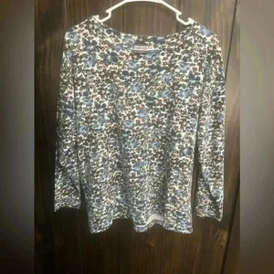 VINTAGE NUOVO JEANSWEAR FLORAL LONG SLEEVE TOP